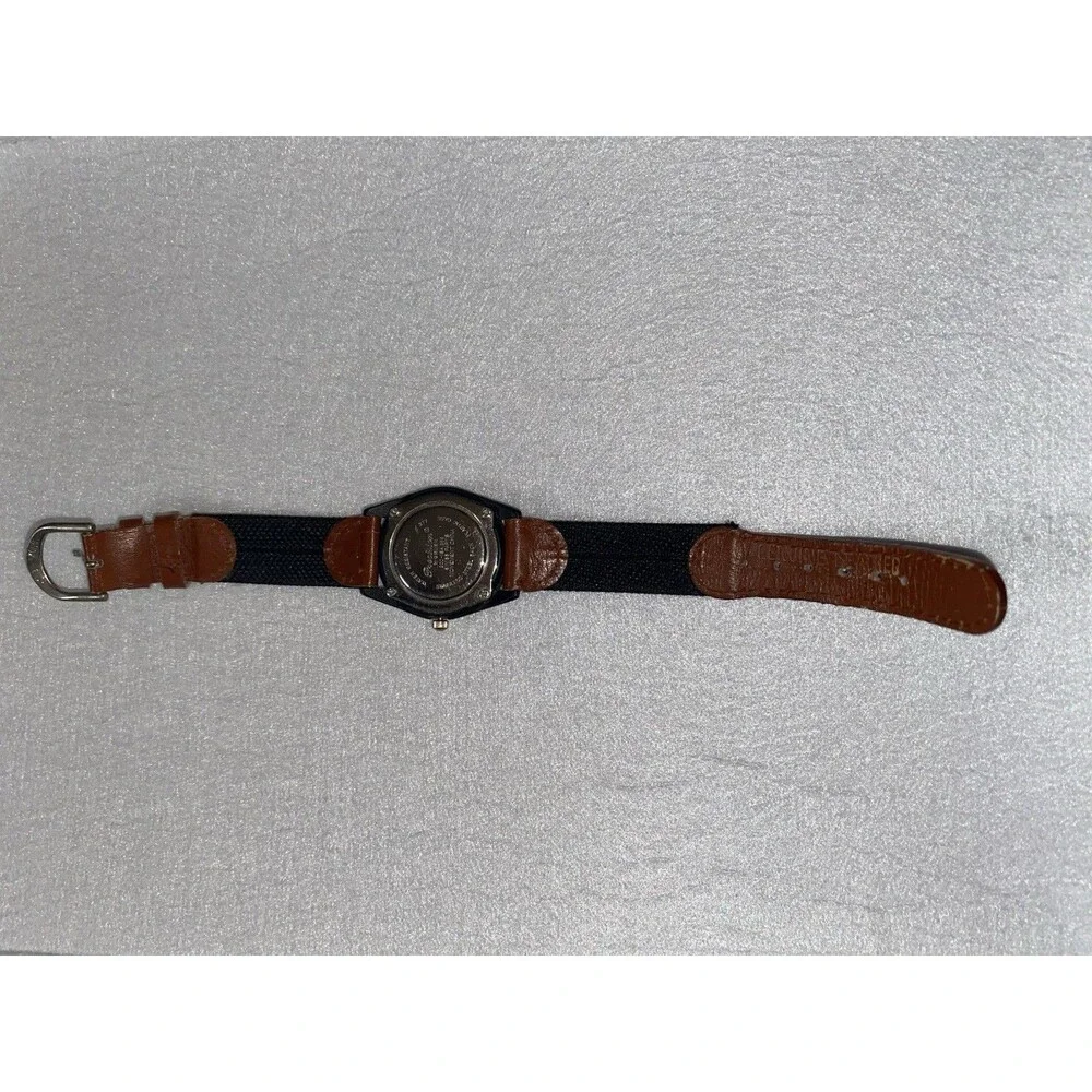 Vintage Gruen Precision Women's Watch Black Silver Teal Roman Numerals 30mm